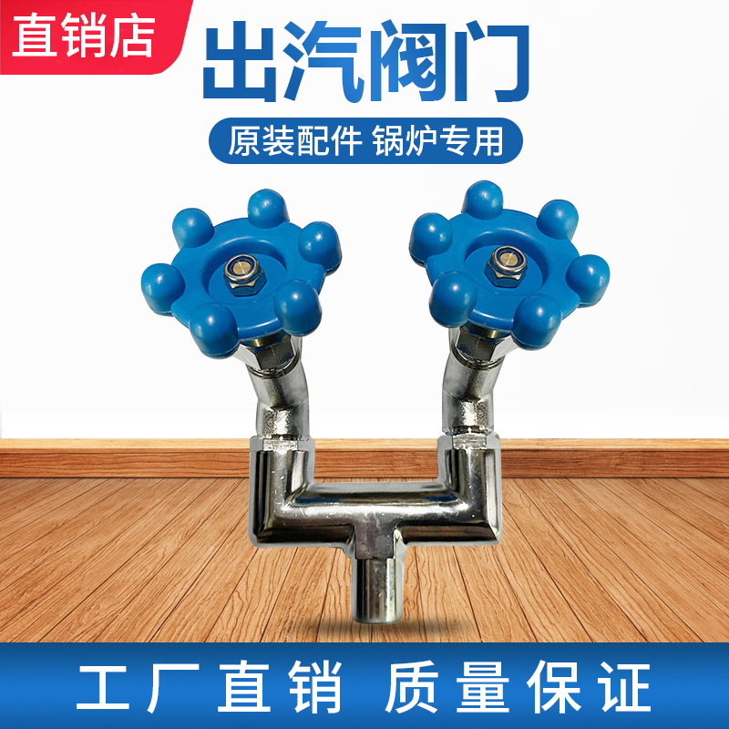 Steam Generator Boiler Ironing Iron Special Accessories Single and Double Steam Outlet Valves Boiler Connection Iron Three-Way Steam Release Valve