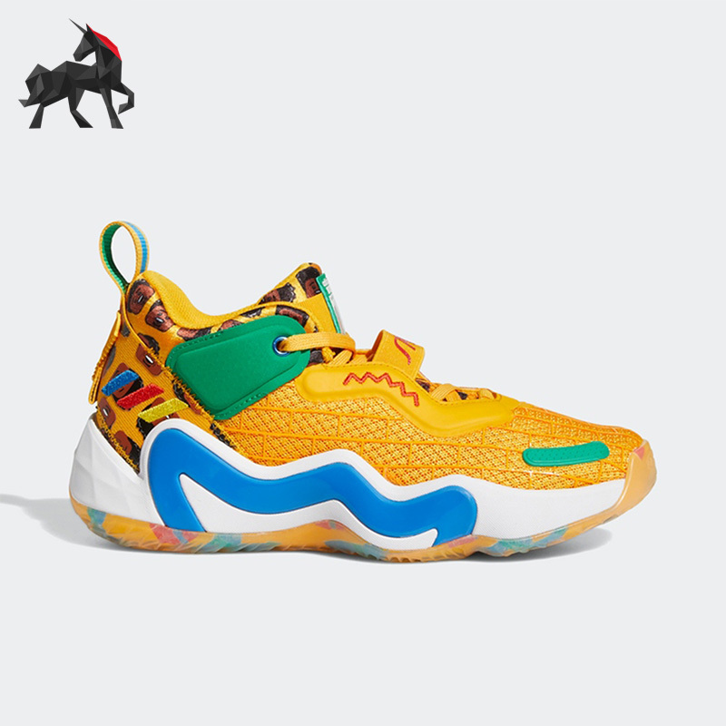 Adidas/Adidas Genuine Mitchell 3Rd Generation Lego Building Blocks Collaboration Casual Basketball Shoes for Older Children Gz5512
