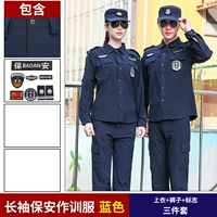 Синий лонгслив, нарукавники, комплект