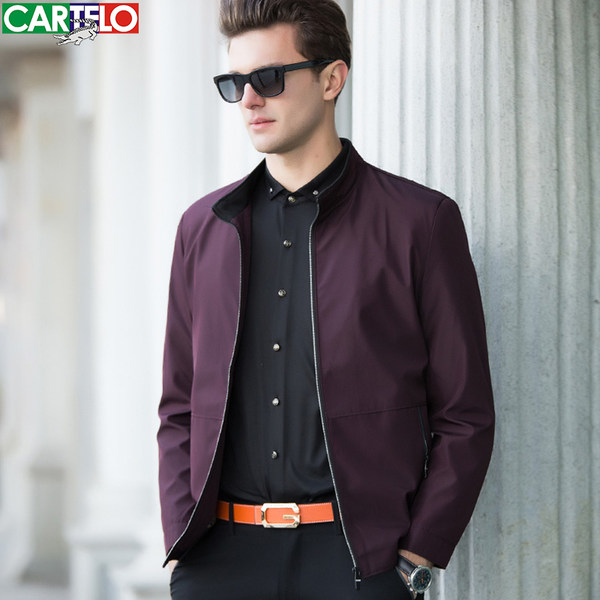 CARTELO 卡帝乐鳄鱼 17年秋季新品 休闲薄款 男式夹克衫 优惠券折后￥88包邮（￥168-80）多色可选