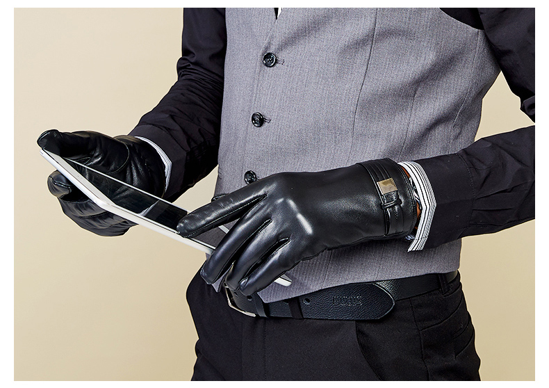 Gants pour homme      en peau de mouton - Ref 2782460 Image 9