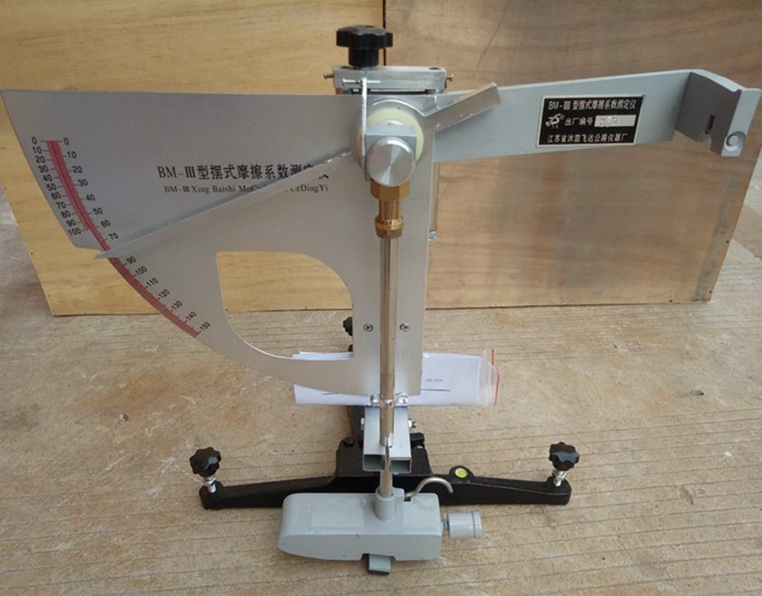 BM-III pavement road pendulum friction coefficient tester Pendulum instrument Vibration instrument
