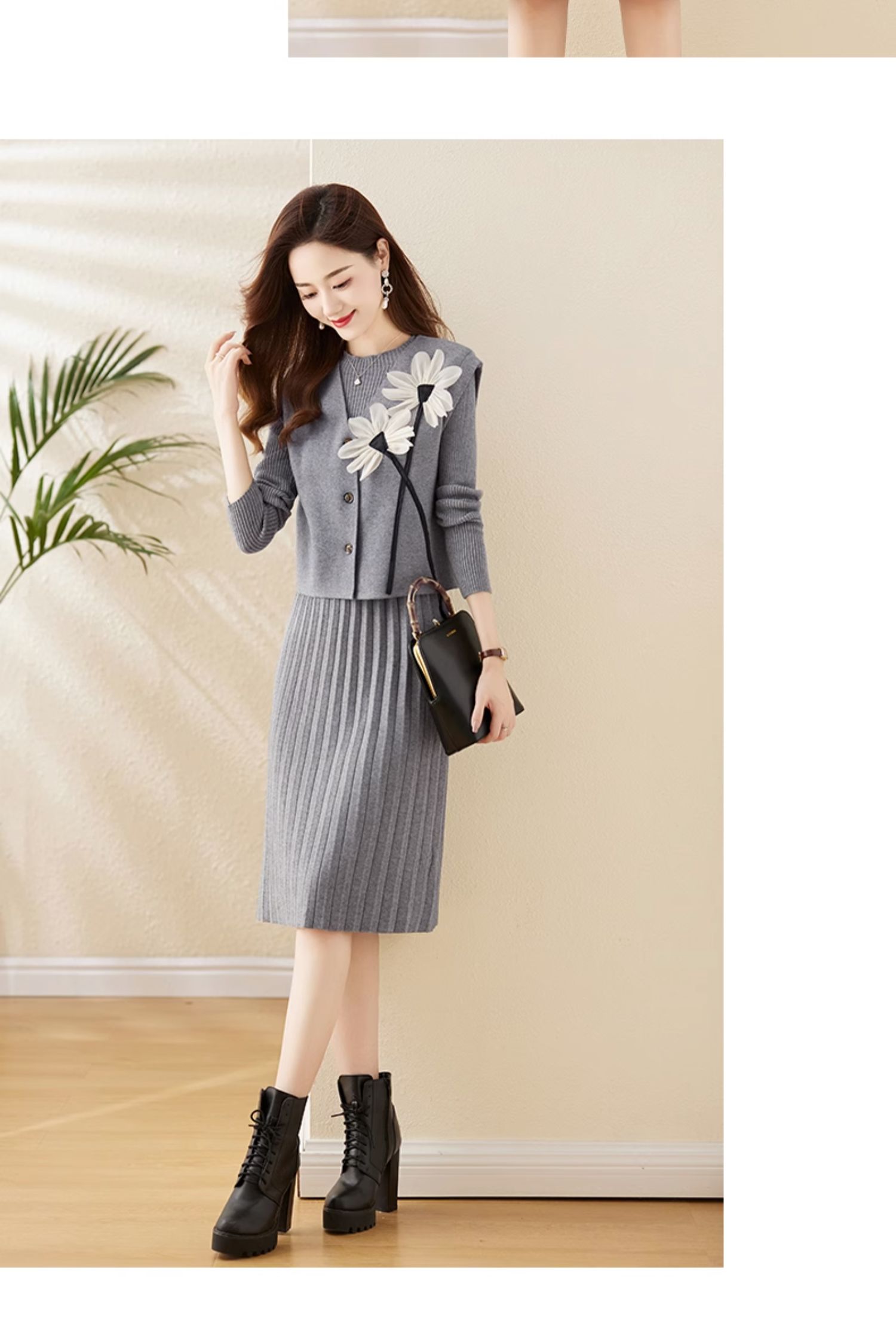 E3250 1440K ĐỒ BỘ NỮ TEMTDEI DÀI TAY CẢ BỘ 2 MÓN MÙA XUÂN THU ĐÔNG TRUNG NIÊN THỜI TRANG NỮ G04 SẢN PHẨM MỚI