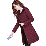 Пуховик с пухом для матери, легкая и тонкая длинная куртка, коллекция 2023, облегающий крой, средней длины