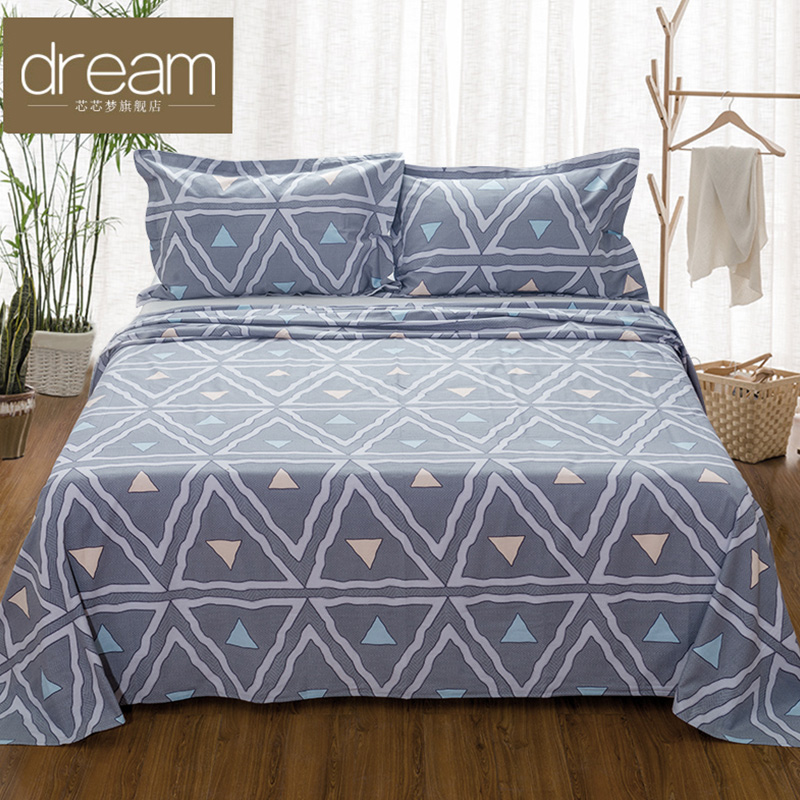 Pure cotton old coarse cloth sheet cotton canvas single double cotton quilt single piece thickened simple 1 5m1 8m bed