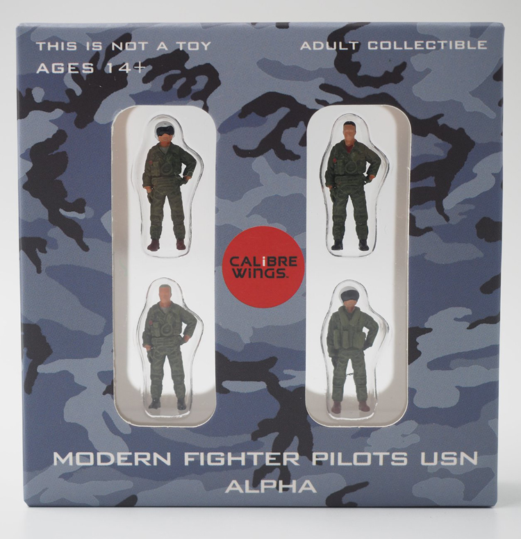 Calibre Wings 1 72 US modern Navy pilot ground crew, aircraft carrier ground crew scene