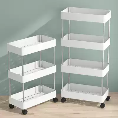 Powder room shelf floor-standing narrow non-perforated bathroom slit frame toilet multifunctional household kitchen storage