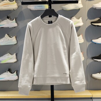 Li Ning Women's Fleece-Lined Warm Sweatshirt 2025 Winter New Style Temperature-Locking Dry and Comfortable Loose Pullover Awdv948