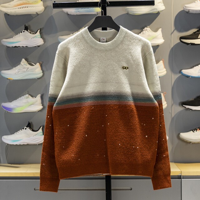 Li Ning pullover knitted sweater keeps warm and comfortable