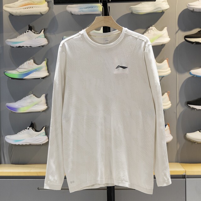 Li Ning long sleeve men's reflective long sleeve T-shirt