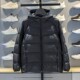Li Ning warm hooded short men's down jacket