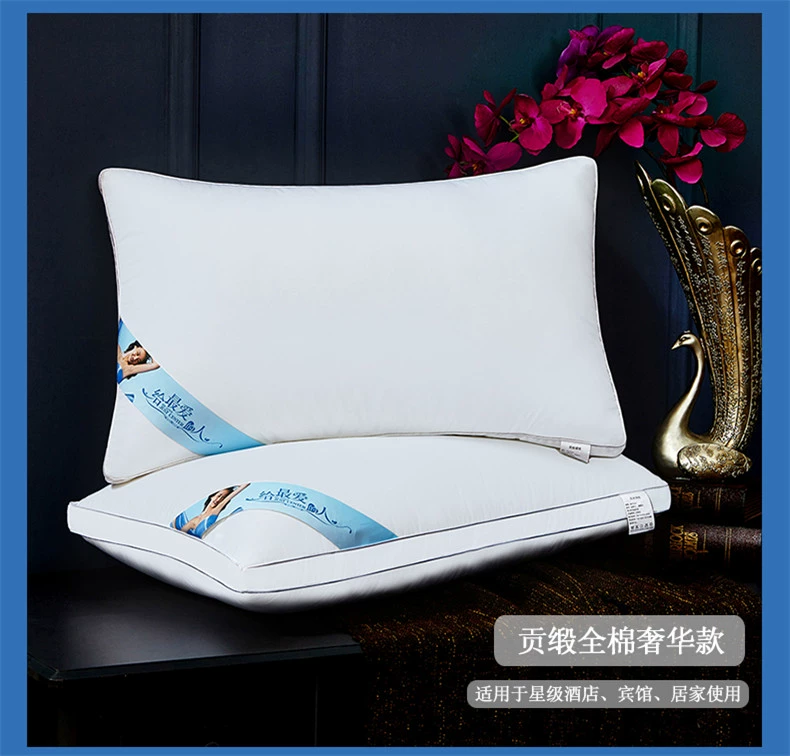 Gối lông gối vải cotton mức độ sang trọng của chăm sóc sinh viên nòng cốt gối cổ tử cung một cặp shot duy nhất 2 - Gối