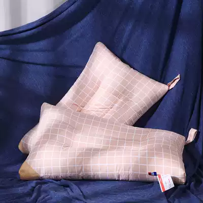 Pair 2) Japanese machine washable feather velvet pillow core soft pillow hotel adult pillow single student pillow