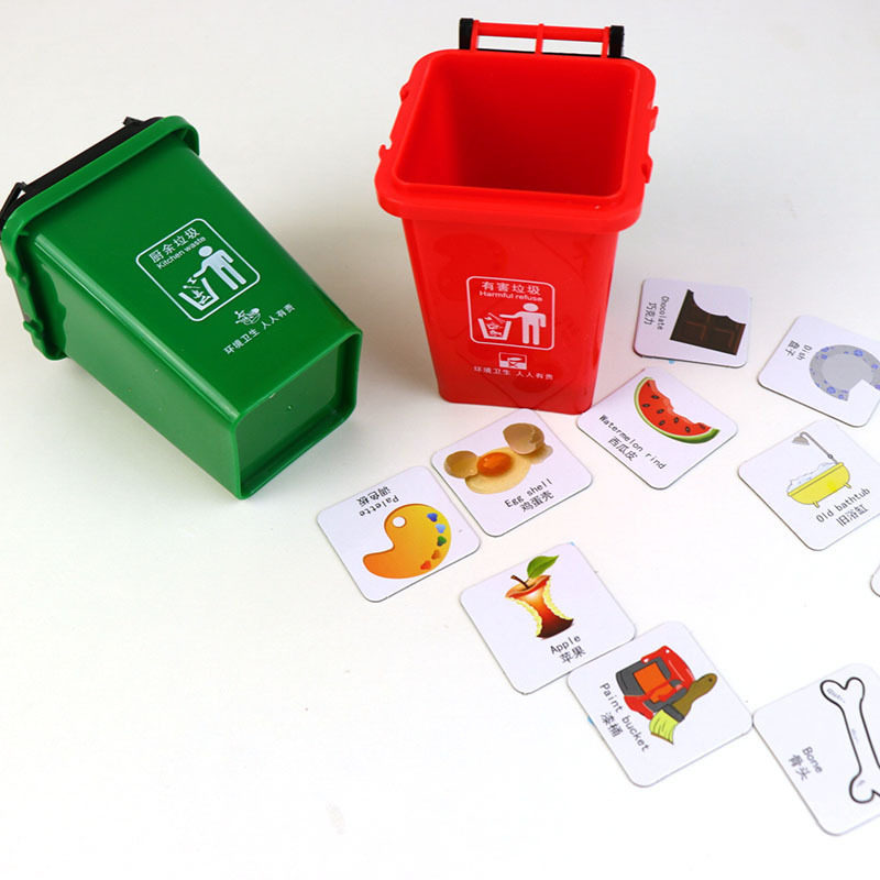 Brain Power Big Combat Garbage Sorting Focus Habit to develop a parent-child interactive desktop Puzzle Force Game Toy