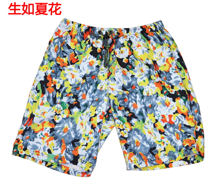 Hiturbo Haitaibo quần đi biển quần nhanh nam phẳng góc rộng quần short bơi ngoài trời năm điểm kích thước lớn - Quần bãi biển 	quần áo đi biển gia đình	