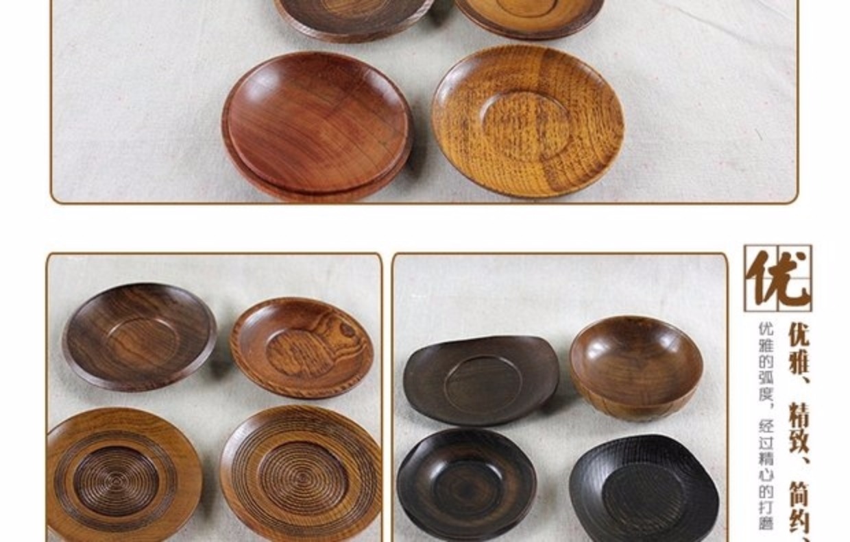 Đĩa gỗ kiểu Nhật, đĩa cổ điển, đĩa trái cây, đĩa dao kéo, đĩa gỗ nhỏ sáng tạo, trái cây, bánh, bánh ngọt, đĩa xương - Tấm bát gỗ