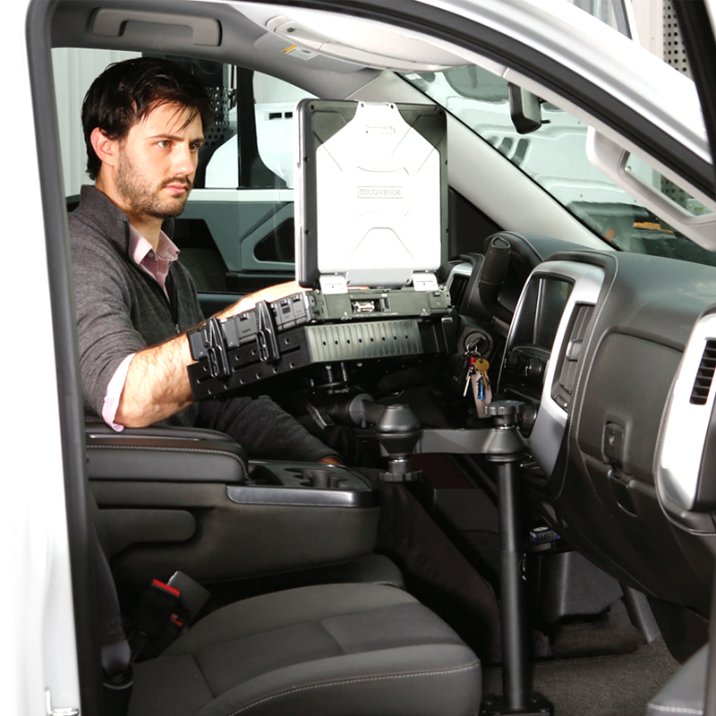 RAM on-board business notebook general bracket car co-driver fitted with 16 inch laptop holder-Taobao