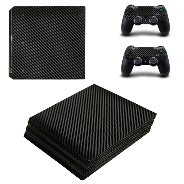 Thick machine PS4 sticker ps4 slim pain machine sticker PS4 PRO foil texture carbon fiber pure black