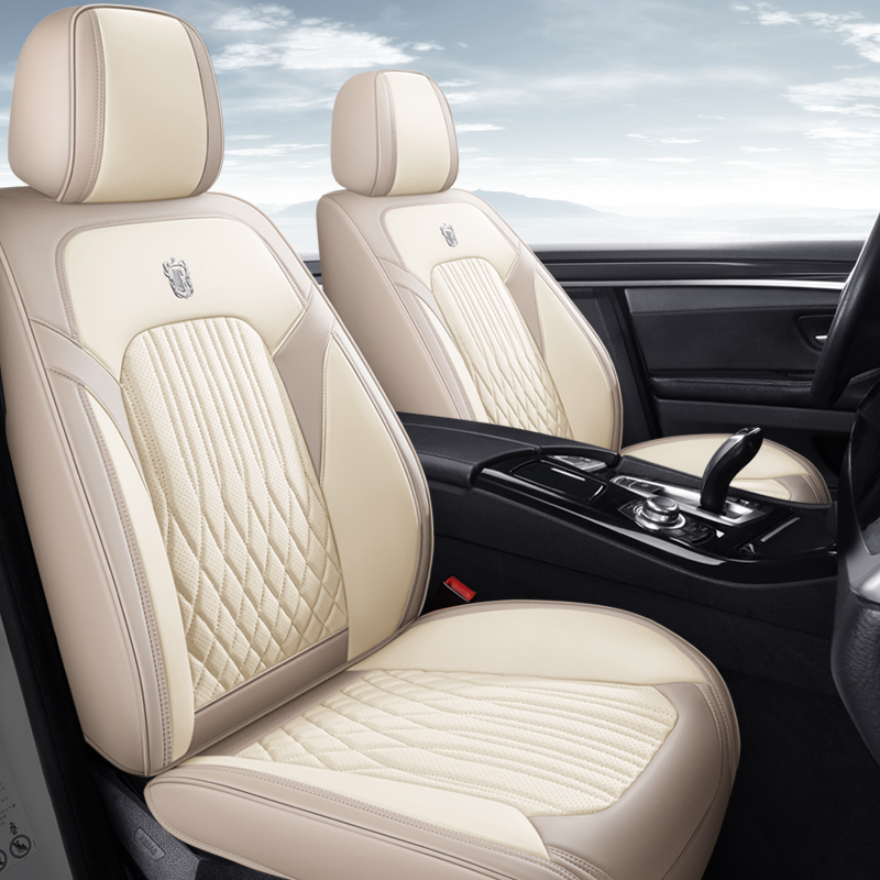 2026 Car Seat Cushion, Universal for All Seasons, Fully Enclosed Seat Cushion, Nappa Leather Seat Cover, Summer-Specific Seat Cover, Car Cover