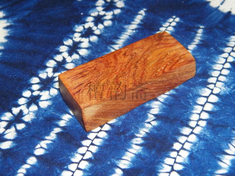 Hainan Huanghuali Vietnam Huanghuali wood landscape pattern seal study decoration accessories Buddha beads 3-49