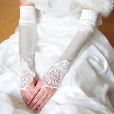 Bridal accessories wedding dress elbow gloves bridal gloves wedding gloves long wedding gloves with fingers white extension