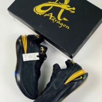 Nike Gt Cut 2 black and gold color customization actual basketball shoes customization DIY color change