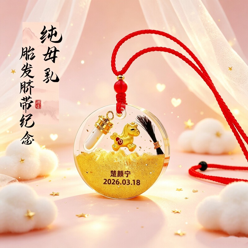Baby Breast Milk Necklace DIY Fetal Hair Keepsake Making Material Kit Fetal Hair Pendant Breast Milk Umbilical Cord Baby Teeth Preservation Baby Breast Milk Necklace DIY Fetal Hair Keepsake Making Material Kit Fetal Hair Pendant Breast Milk Umbilical Cord Baby Teeth Preservation