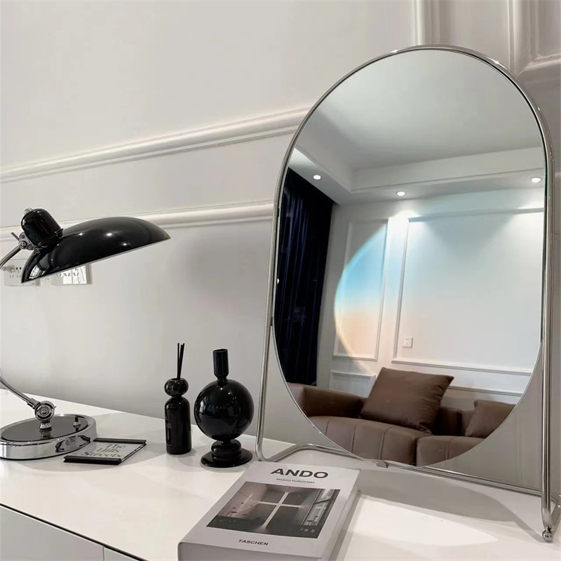 Folding furniture bedroom modern minimalist net red makeup mirror ins wind desktop vertical makeup mirror large size desktop