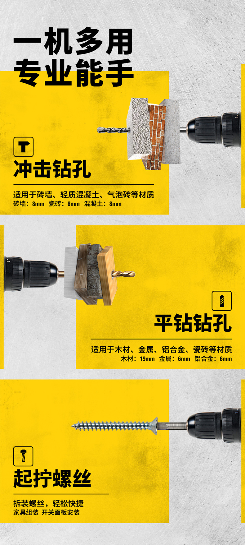 美国百年品牌 史丹利 锂电冲击钻 图5