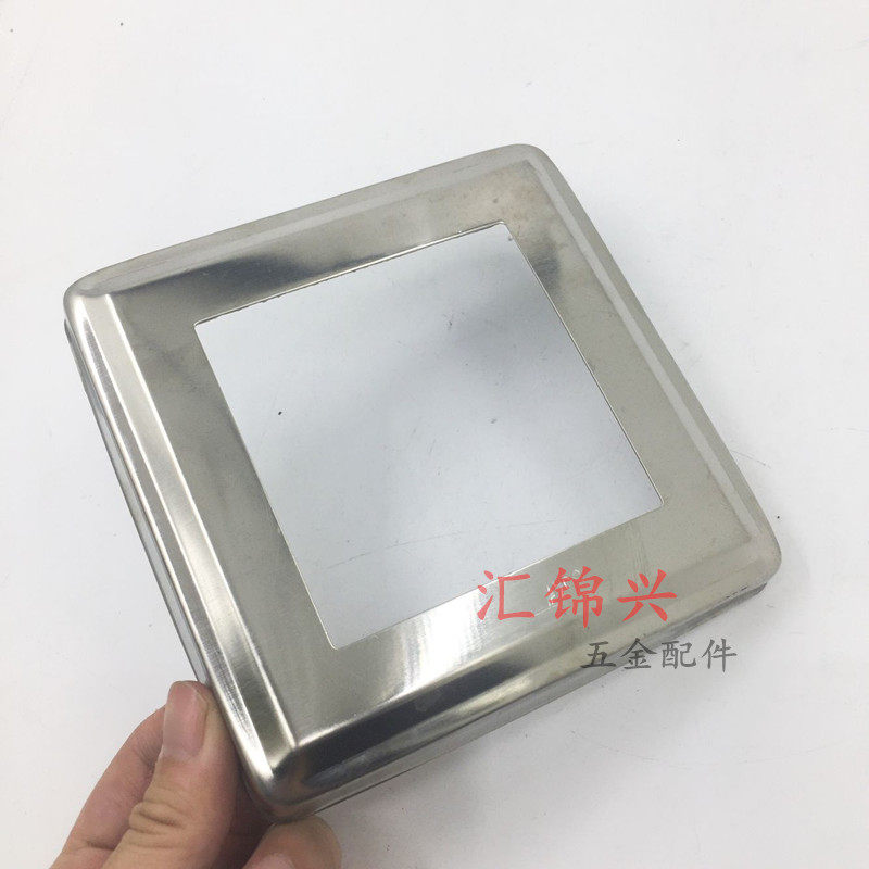 Thickened 304 stainless steel decorative square cover stair handrail fence square tube base cover ugly decorative cover