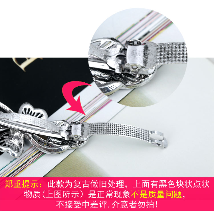 Nhật Bản và Hàn Quốc retro kẹp tóc mùa xuân clip ngang Hàn Quốc dành cho người lớn hoang dã thanh lịch rhinestone đĩa đầu clip phụ kiện tóc tiara nữ bộ dây buộc tóc cho bé gái