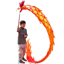 Childrens dragon dance ribbon fitness dragon swing dragon square playing dragon diabolo dragon kindergarten dragon head dragon dance performance props