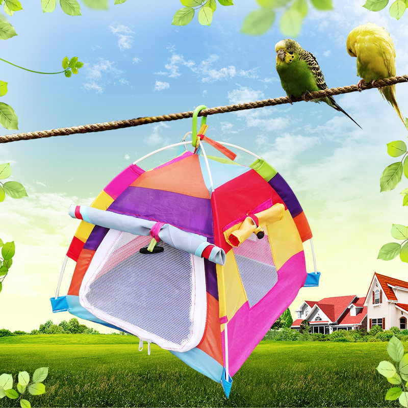 Bird nest parrot nest tent summer cool nest medium size bird cage peony tiger skin house sleeping nest toy bird supplies