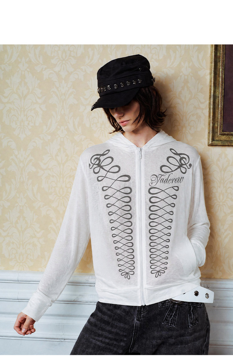 YADcrew Napoleon Hooded Cover-Up Top