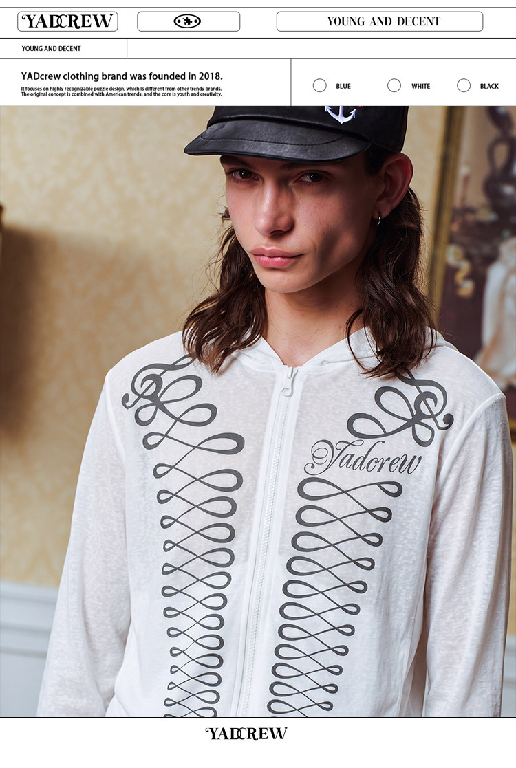 YADcrew Napoleon Hooded Cover-Up Top