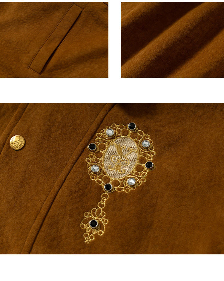YADcrew Fringe Studded Suede Jacket