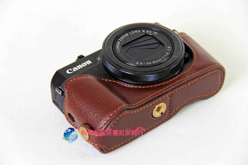 G7x mark2 cho Canon túi máy ảnh camera trường hợp G7X2 G7x ii da cơ sở G7x mark II - Phụ kiện máy ảnh kỹ thuật số balo máy ảnh canvas
