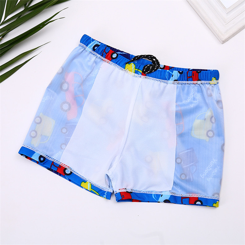 Trẻ em hoạt hình quần bơi nhỏ vừa và lớn trai boxer phù hợp với bé sinh viên cậu bé nóng bỏng tắm phù hợp với gói - Bộ đồ bơi của Kid đồ bơi cho bé gái