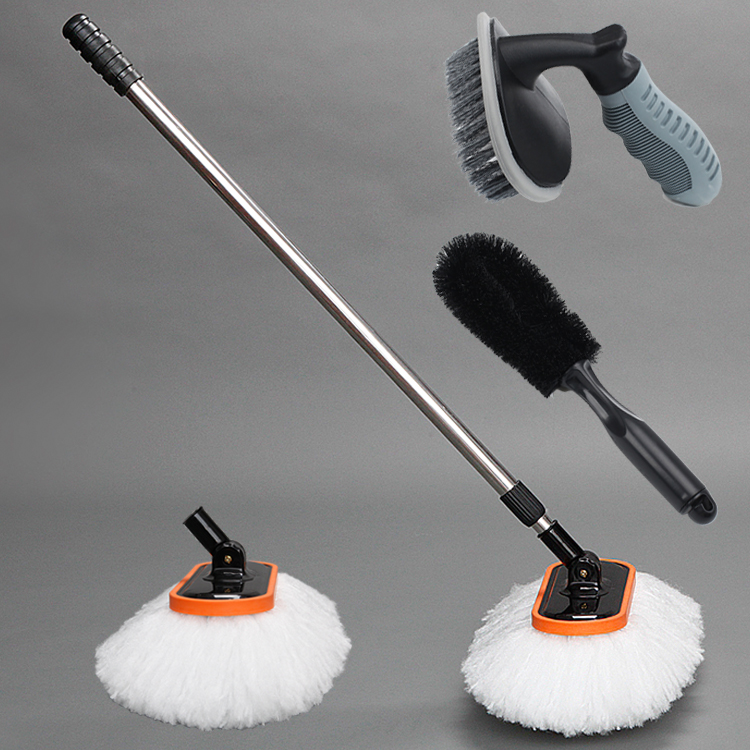 Car wash mop long handle telescopic soft hair does not hurt the car car beauty special handle tool car brush brush