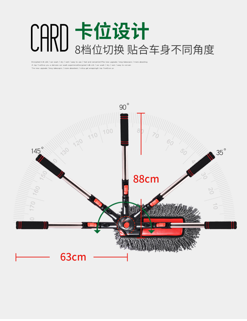 Bụi xe bọ cạp bụi có thể thu hồi bụi loại bỏ bụi nhân tạo bàn chải sáp kéo làm sạch xe cung cấp làm sạch xe lau - Sản phẩm làm sạch xe chổi vệ sinh nội thất ô tô