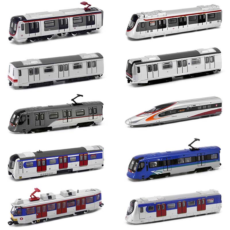Tiny Microfilm Mtr Hong Kong Rail Train Hong Kong Light Rail Dynamic Train Chengdu Train Subway Alloy Model 1/120