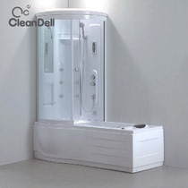 Conlida overall shower room L type bathtub rectangular bath room with no blocking window bath room for shower bath tub