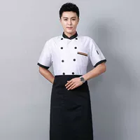 Три бара белая короткая коротка 裙 Фартук