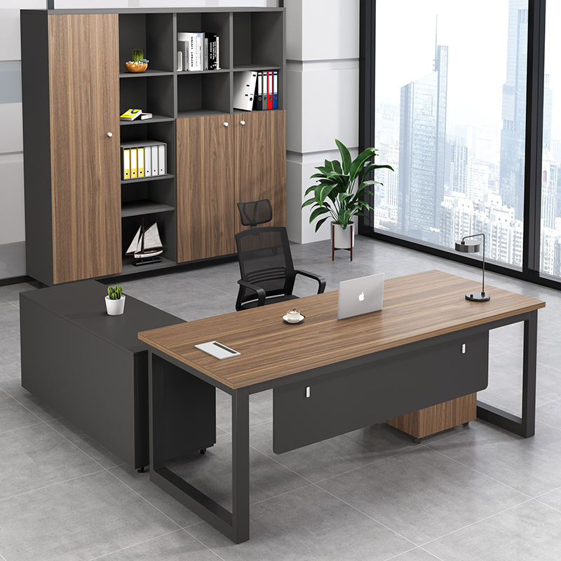 Office furniture boss Table minimalist Hyundai President's desk Head Office Desk Desk Chair Combo-Taobao