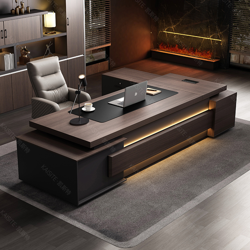 Boss Desk, Executive Desk, Simple Modern Boss Office Desk, Executive Desk, Manager Office Desk and Chair Combination, Supervisor Furniture