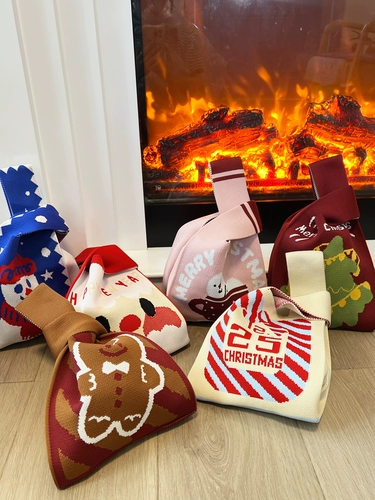 Праздничнная вместительная и большая небольшая сумка, трикотажная сумка через плечо, система хранения, сумка на запястье, в корейском стиле