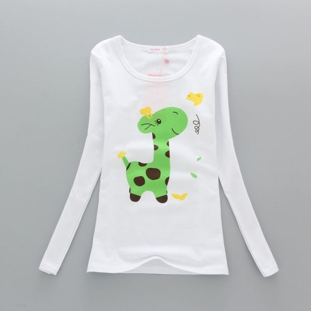 Mùa xuân và mùa thu Mới 8 bé gái 9 Áo dài tay cotton 10T Áo sơ mi Hàn Quốc áo phông trẻ em lớn 12 tuổi nữ sinh áo sơ mi 7 áo thun bé trai cao cấp