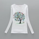 Mùa xuân và mùa thu Mới 7 cô gái 8 Cotton dài tay Áo sơ mi 9T Phiên bản Hàn Quốc 10 Big Boy Top 12 tuổi Cô gái sinh viên Áo sơ mi áo thun cho bé gái 2 tuổi