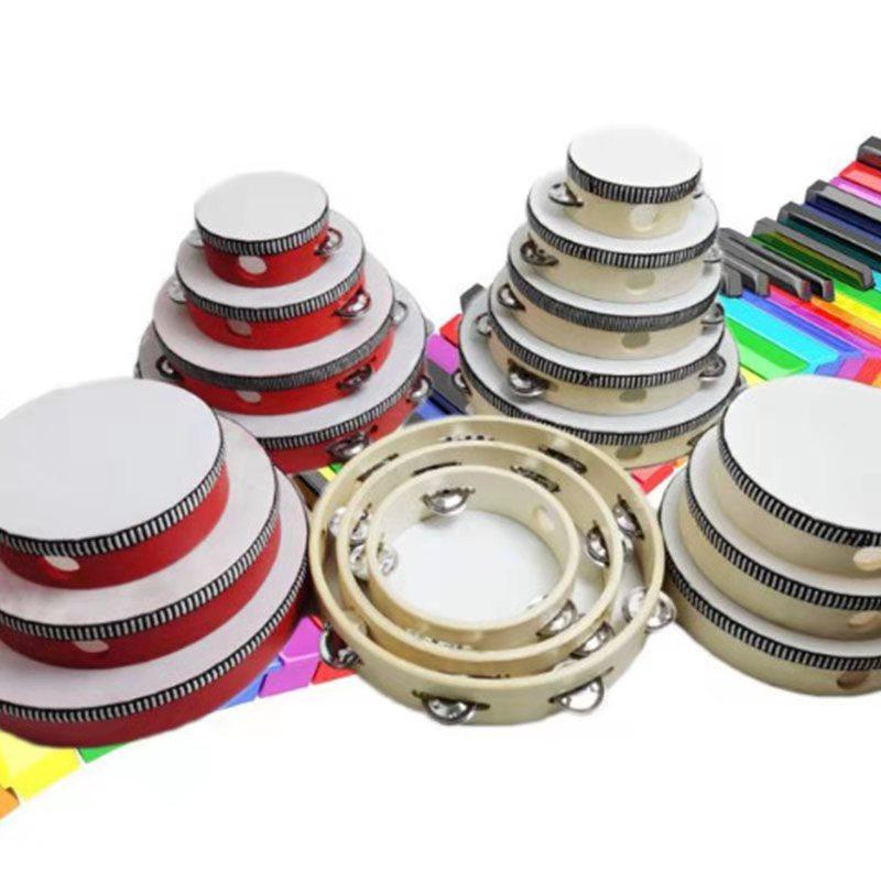 Children's Xinjiang Dance Examination Percussion Instrument Professional Hand Clap Drummer Rattle Kindergarten Teacher Teaching Aids Imitation Sheepskin