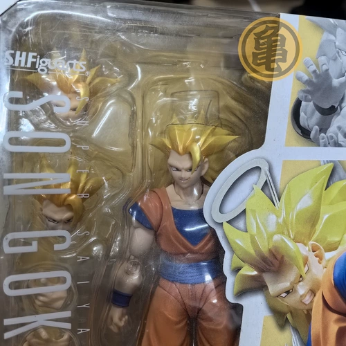 Пятно BANDAI Bandai Dragon Ball SHF Super 3 Goku шарнирная подвижная фигура Super Saiyan 3 первое издание